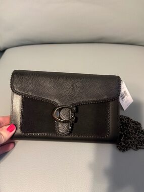 Coach Tabby Chain Clutch With Bead